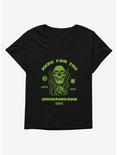 Dungeons & Dragons Here For The Shenanigans Skull Girls T-Shirt Plus Size, BLACK, hi-res