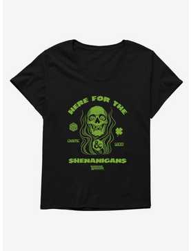 Dungeons & Dragons Here For The Shenanigans Skull Girls T-Shirt Plus Size, , hi-res