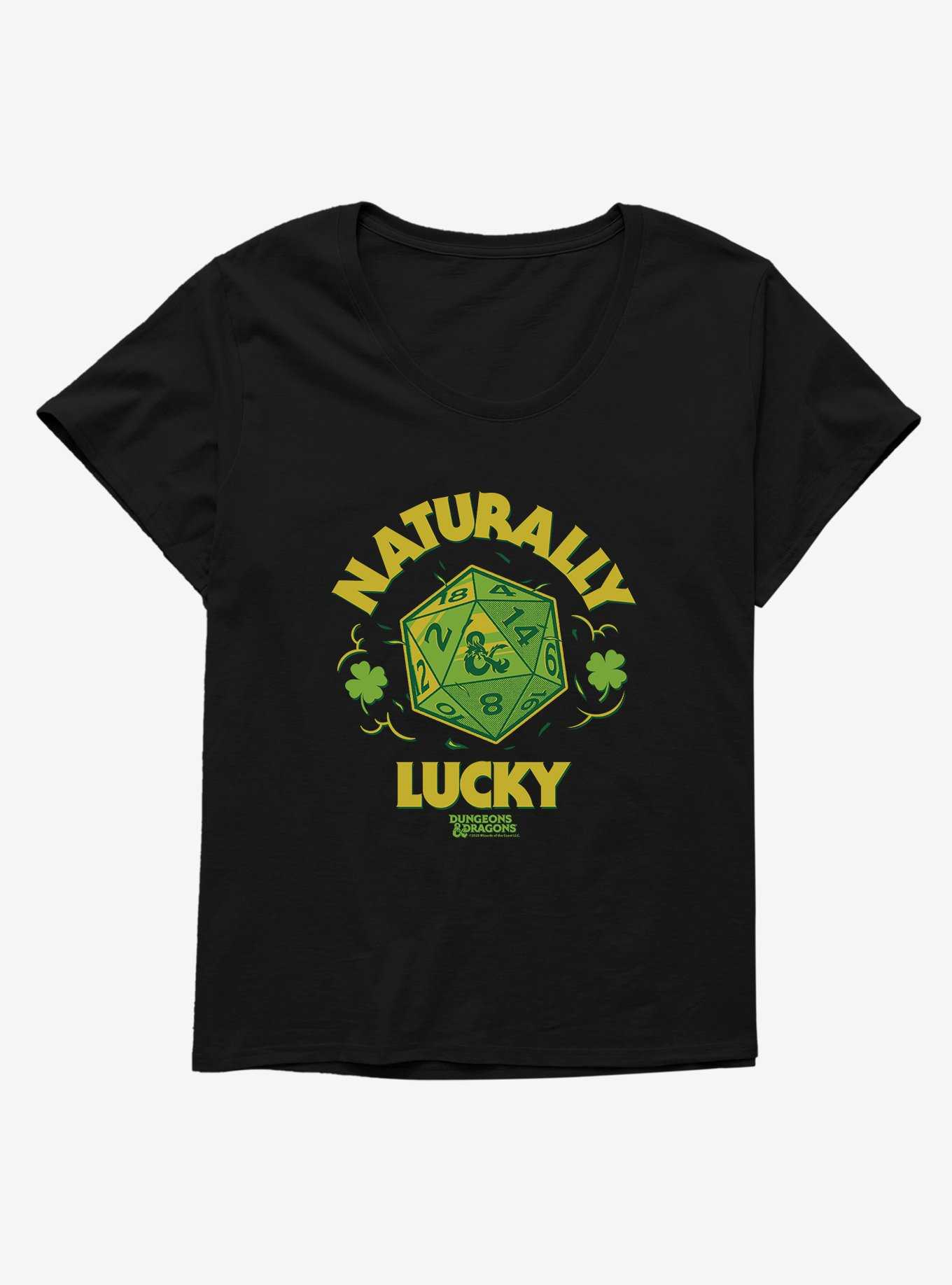Dungeons & Dragons Naturally Lucky Dice Girls T-Shirt Plus Size, , hi-res