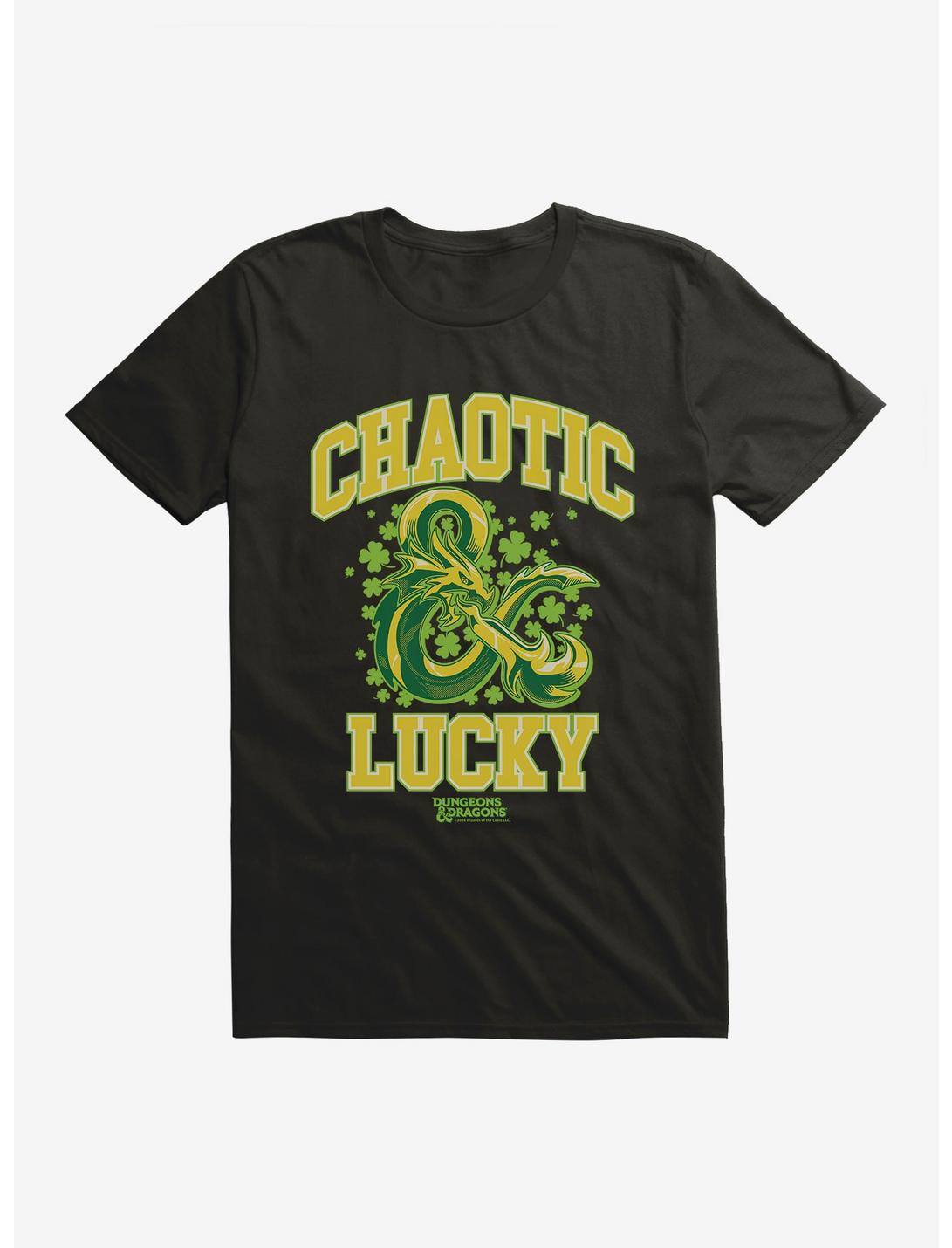 Dungeons & Dragons Chaotic And Lucky T-Shirt, BLACK, hi-res