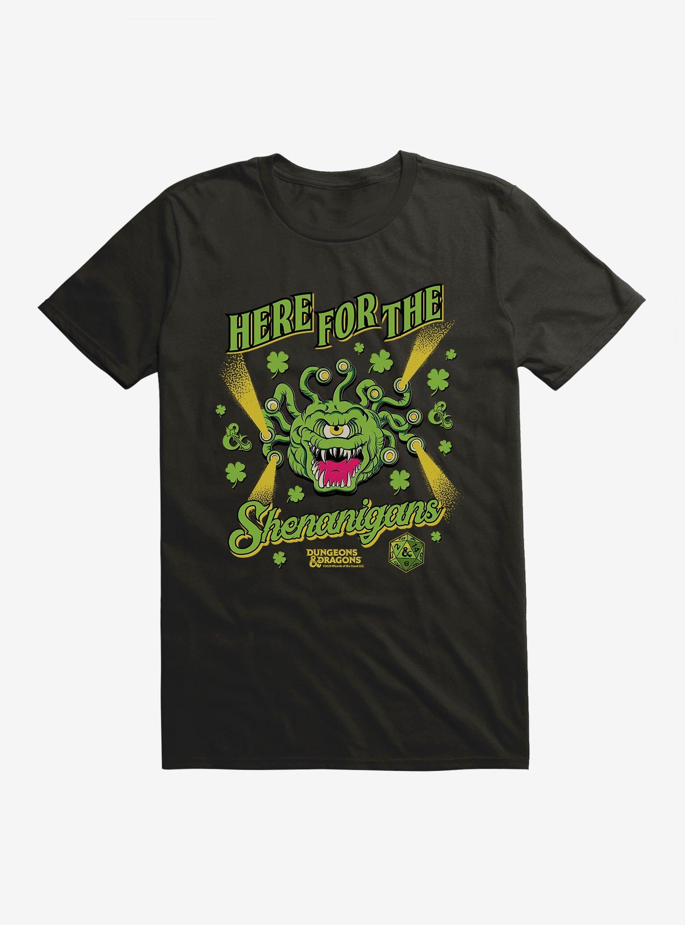 Dungeons & Dragons Here For The Shenanigans Beholder T-Shirt, BLACK, hi-res