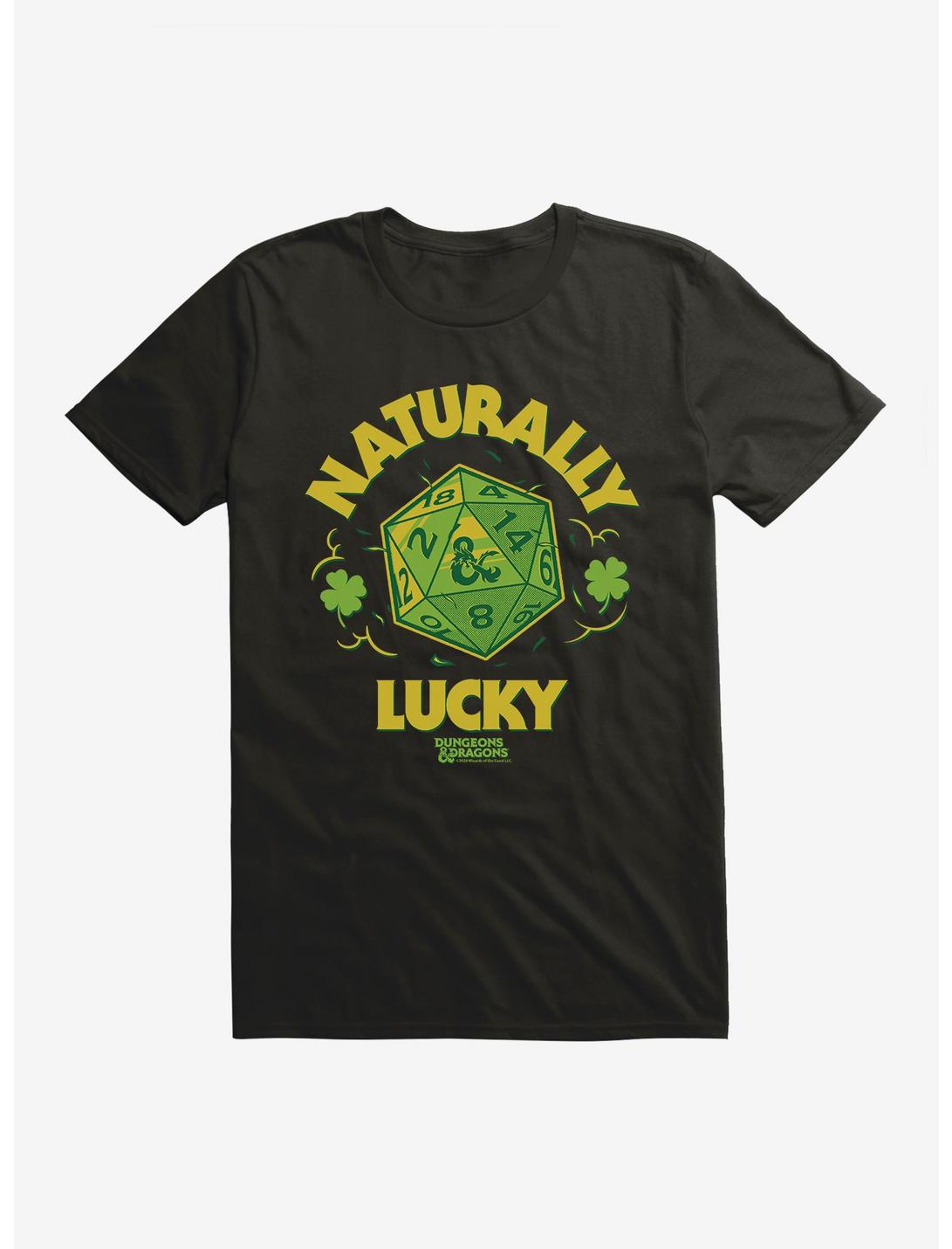 Dungeons & Dragons Naturally Lucky Dice T-Shirt, BLACK, hi-res