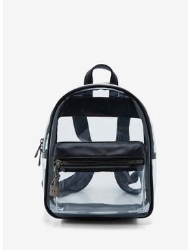 Clear Black Mini Backpack, , hi-res