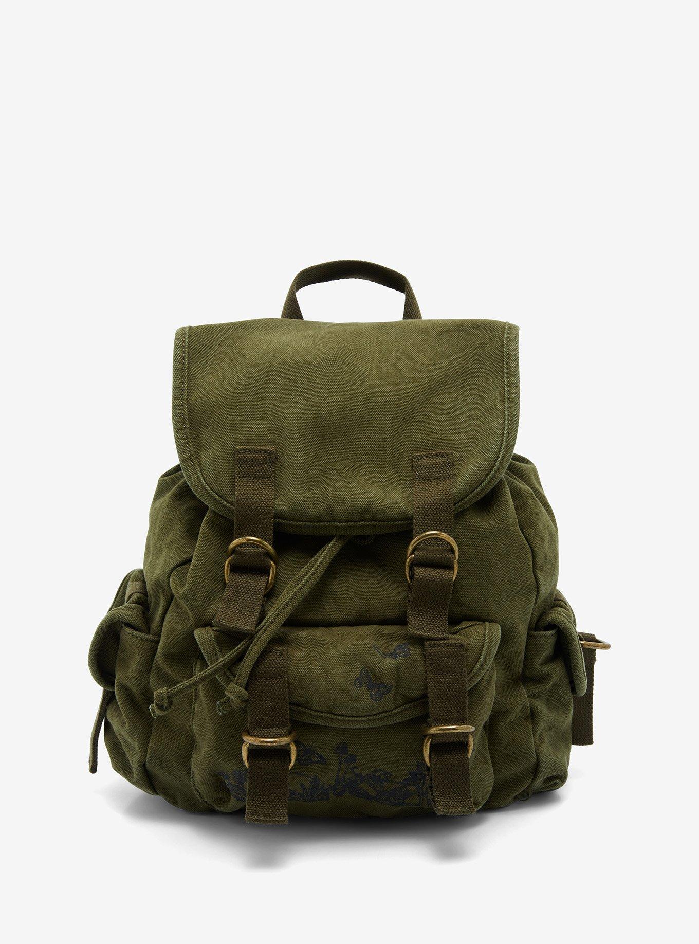 Green Fairy Grunge Slouch Mini Backpack