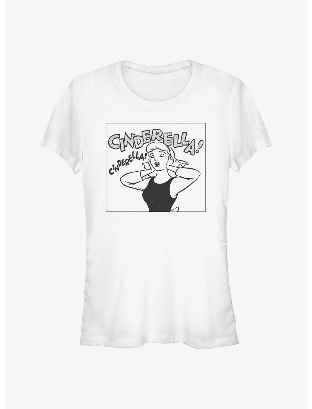 Disney Cinderella Comic Square Girls T-Shirt, WHITE, hi-res