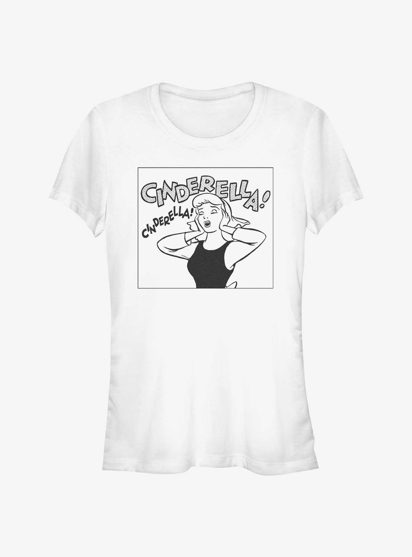 Disney Cinderella Comic Square Girls T-Shirt, , hi-res