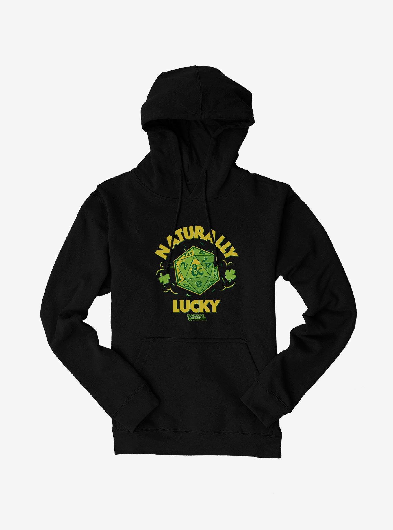 Dungeons & Dragons and Dice Black Graphic Hoodie - S