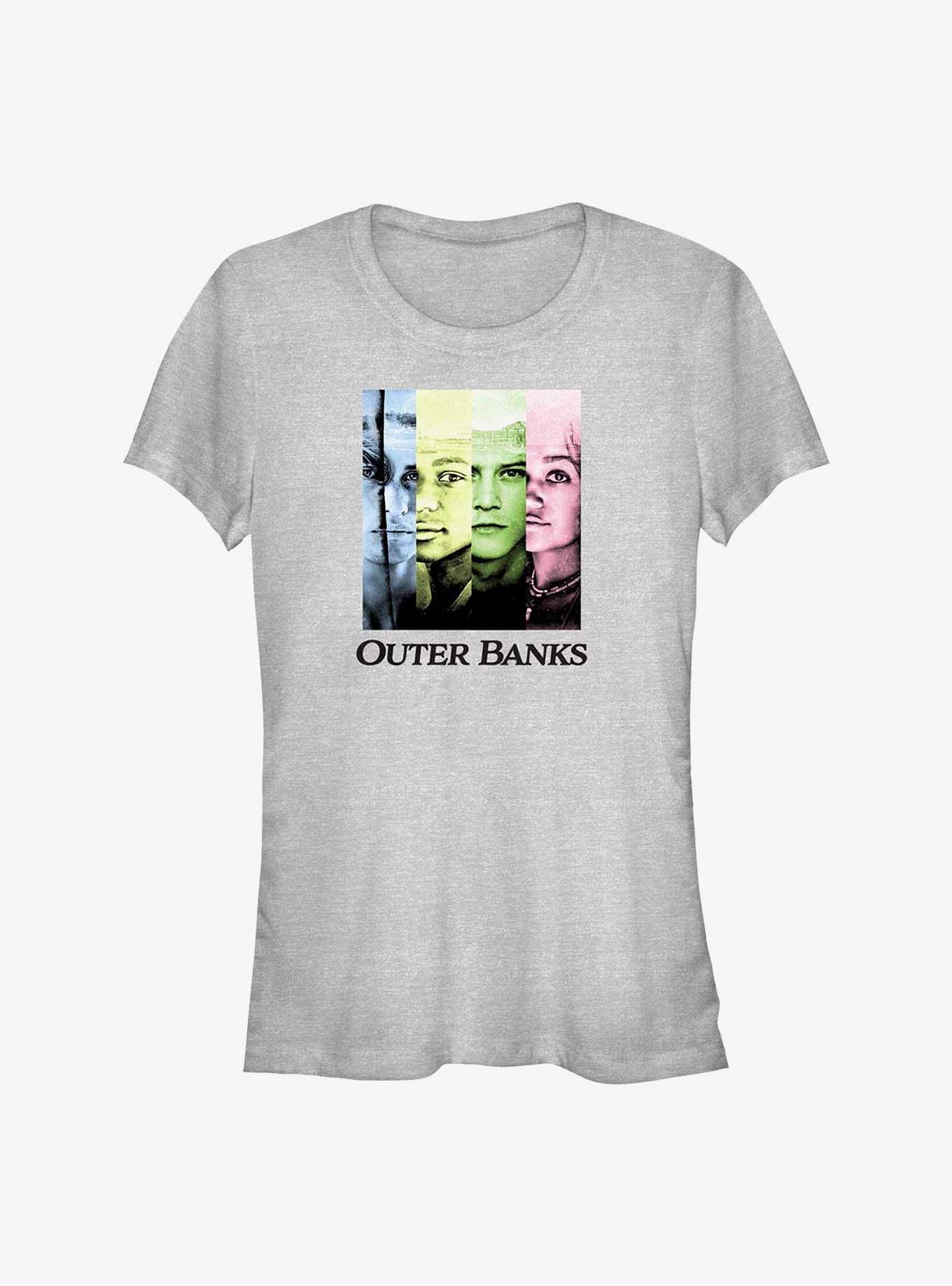 Outer Banks Cast Line Up Girls T-Shirt, ATH HTR, hi-res