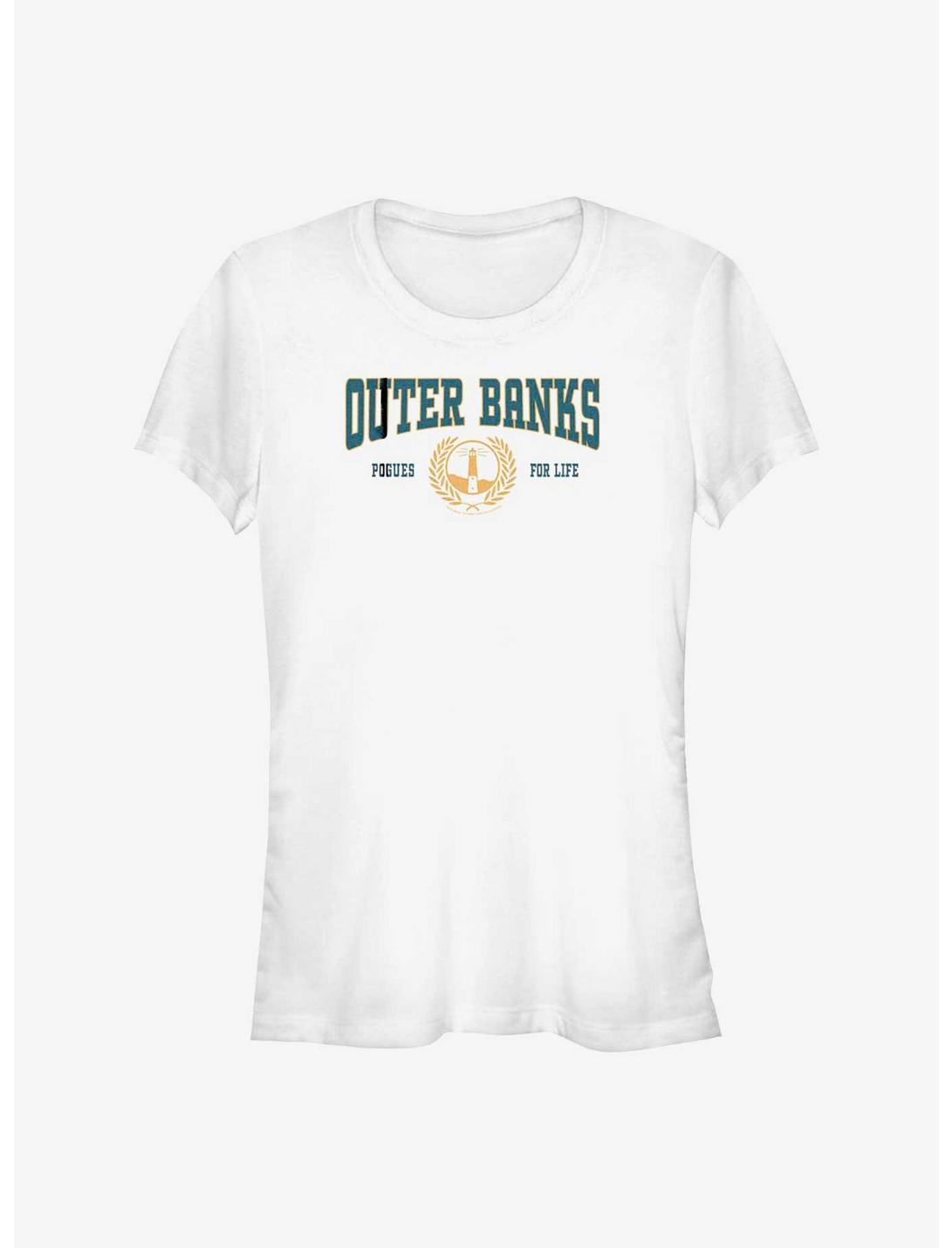 Outer Banks Collegiate Girls T-Shirt, WHITE, hi-res