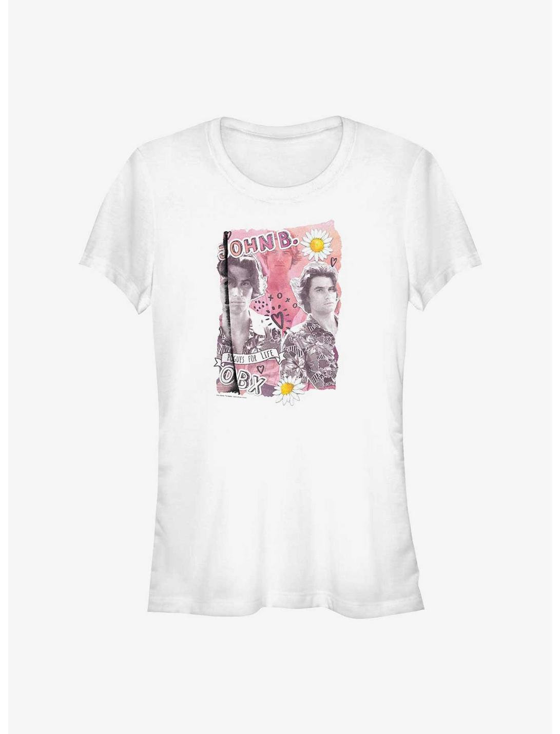 Outer Banks John B. Collage Girls T-Shirt, WHITE, hi-res