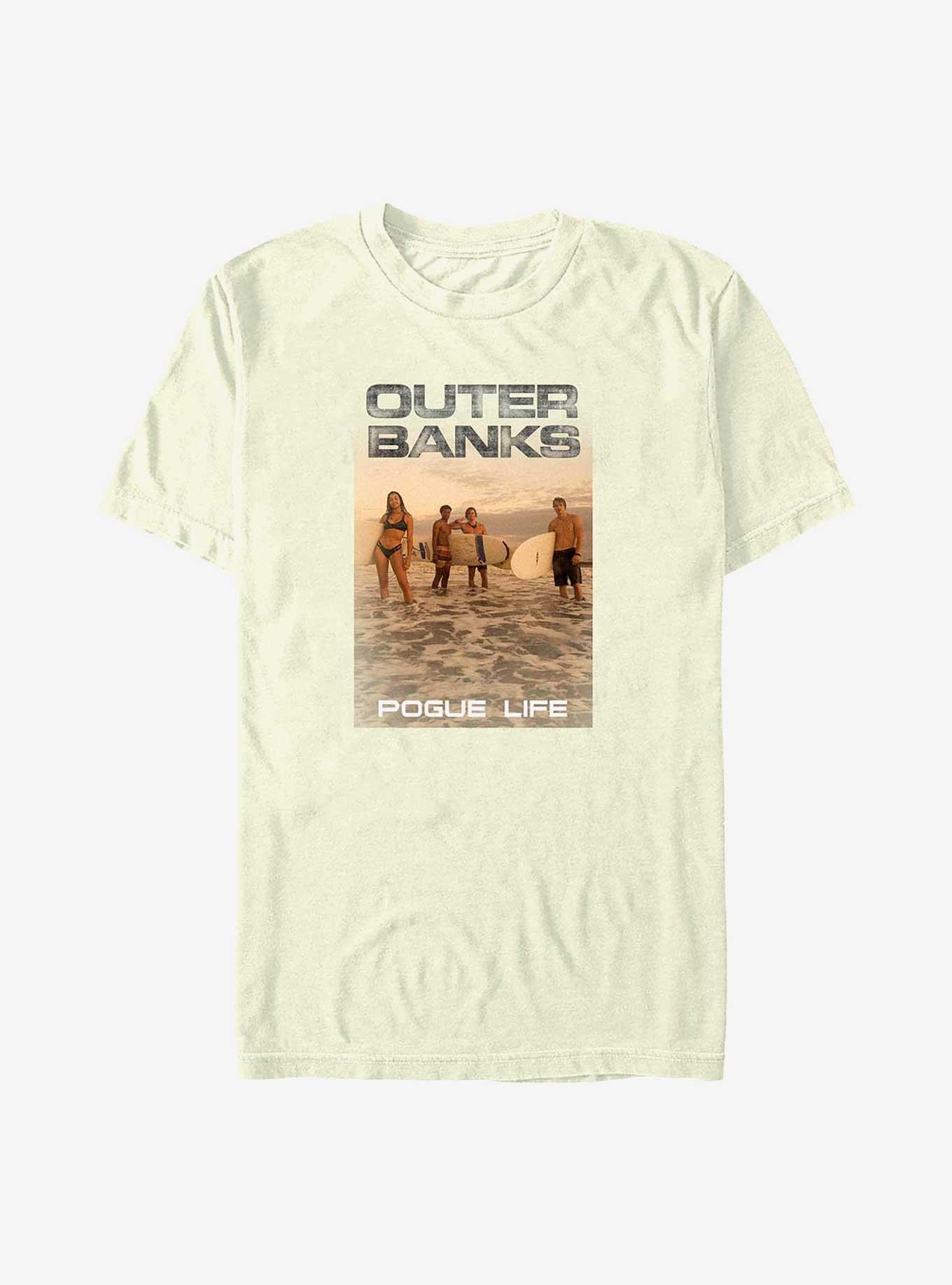 Outer Banks Beach Scene T-Shirt, NATURAL, hi-res