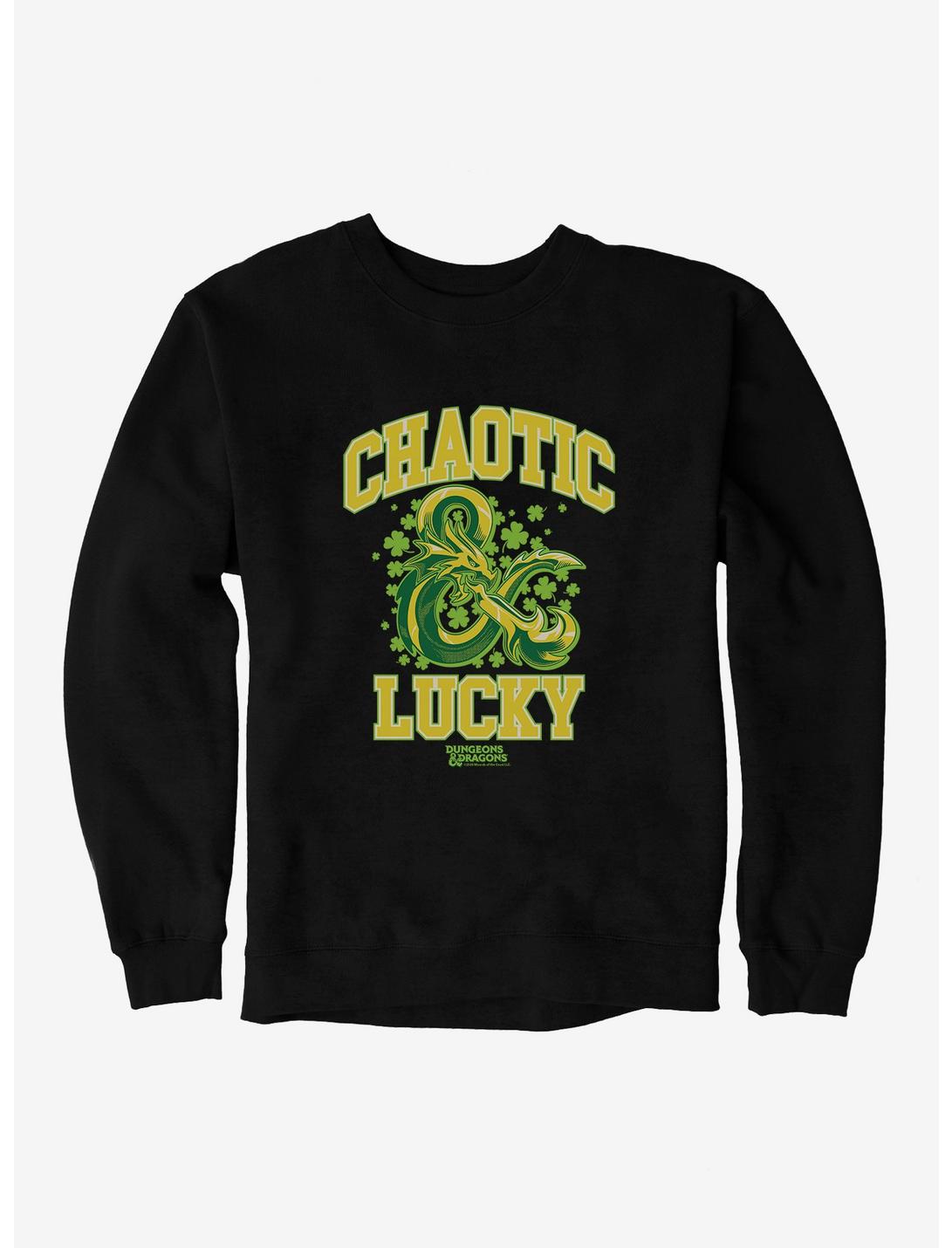 Dungeons & Dragons Chaotic And Lucky Sweatshirt, BLACK, hi-res