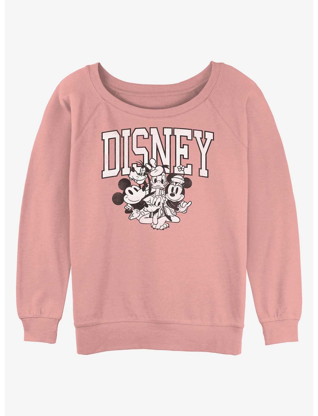 Disney Mickey Mouse Vintage Group Girls Sweatshirt, DESERTPNK, hi-res