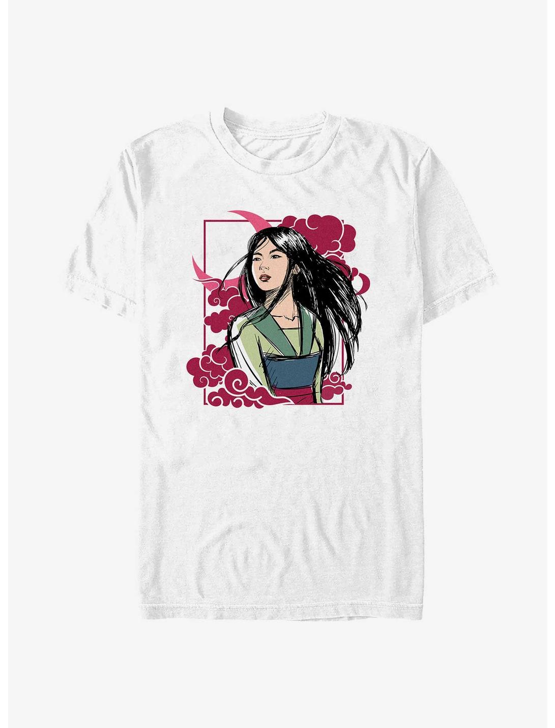 Disney Mulan Moon Art T-Shirt, WHITE, hi-res