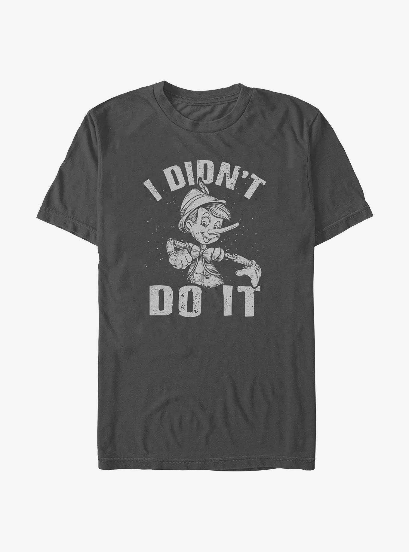 Disney Pinocchio I Didn't Do It T-Shirt, CHARCOAL, hi-res