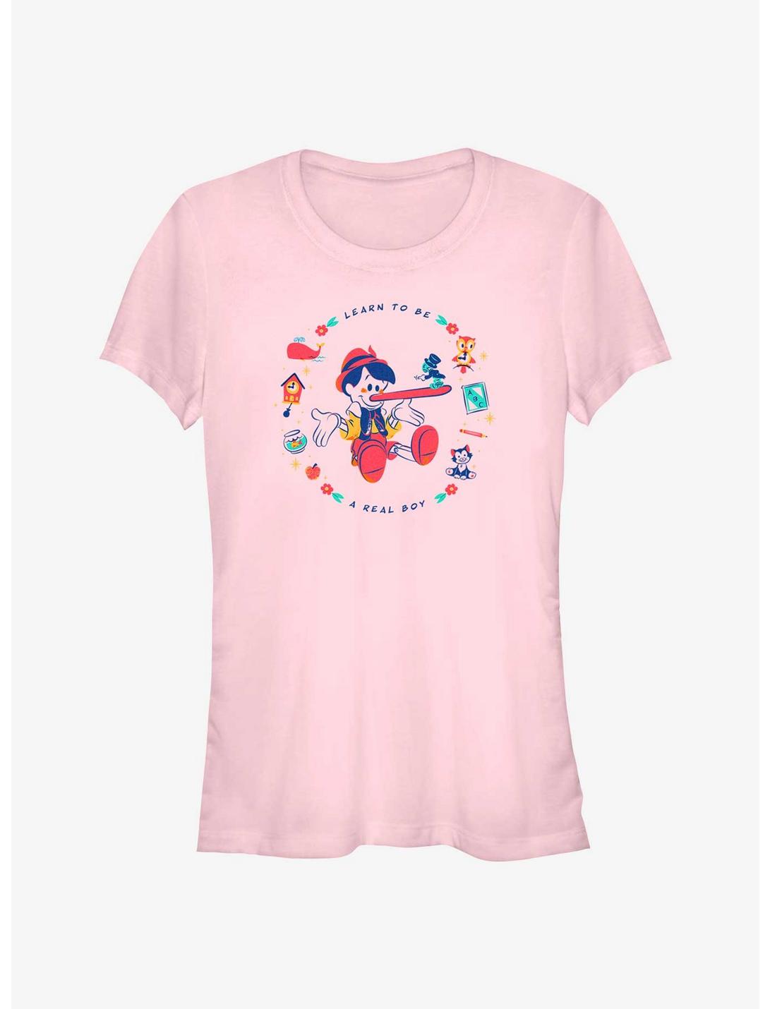 Disney Pinocchio Learn To Be A Real Boy Girls T-Shirt, LIGHT PINK, hi-res