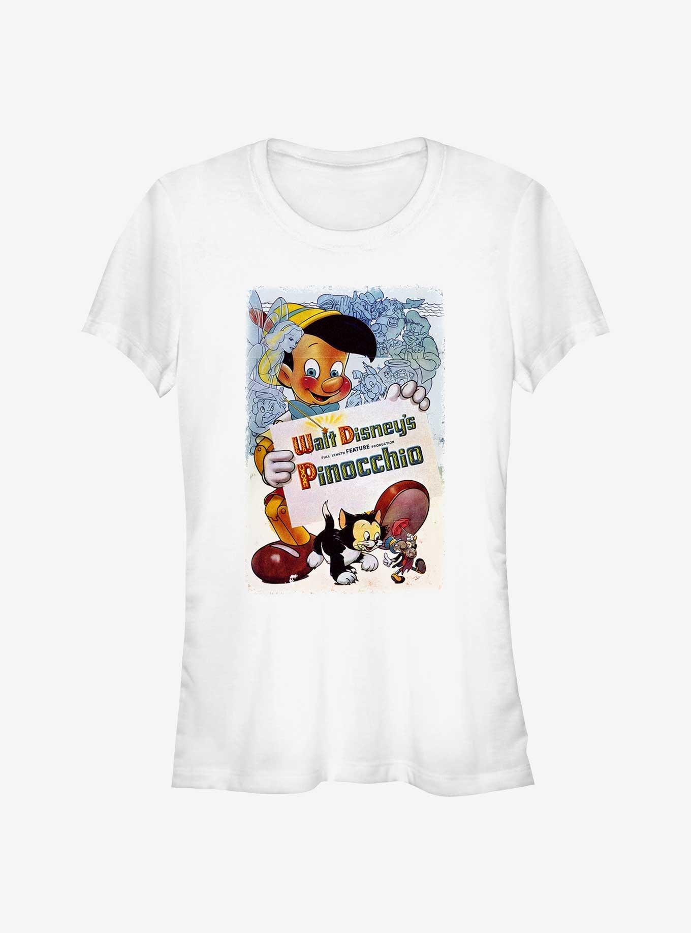 Disney Pinocchio Vintage Cover Girls T-Shirt, WHITE, hi-res