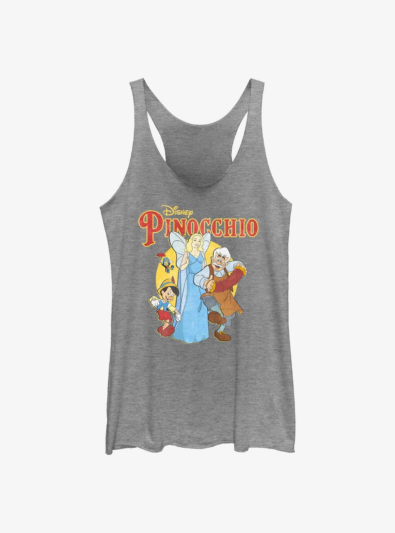 Disney Pinocchio Vintage Fade Girls Raw Edge Tank, , hi-res