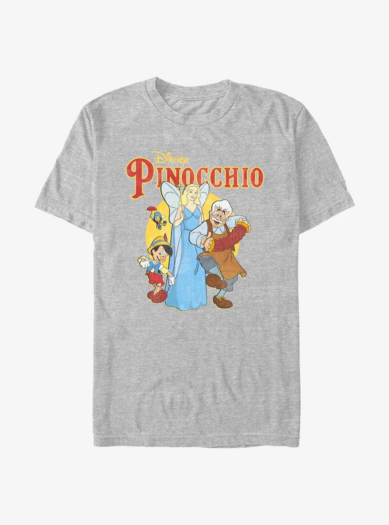 Disney Pinocchio Vintage Fade T-Shirt, ATH HTR, hi-res