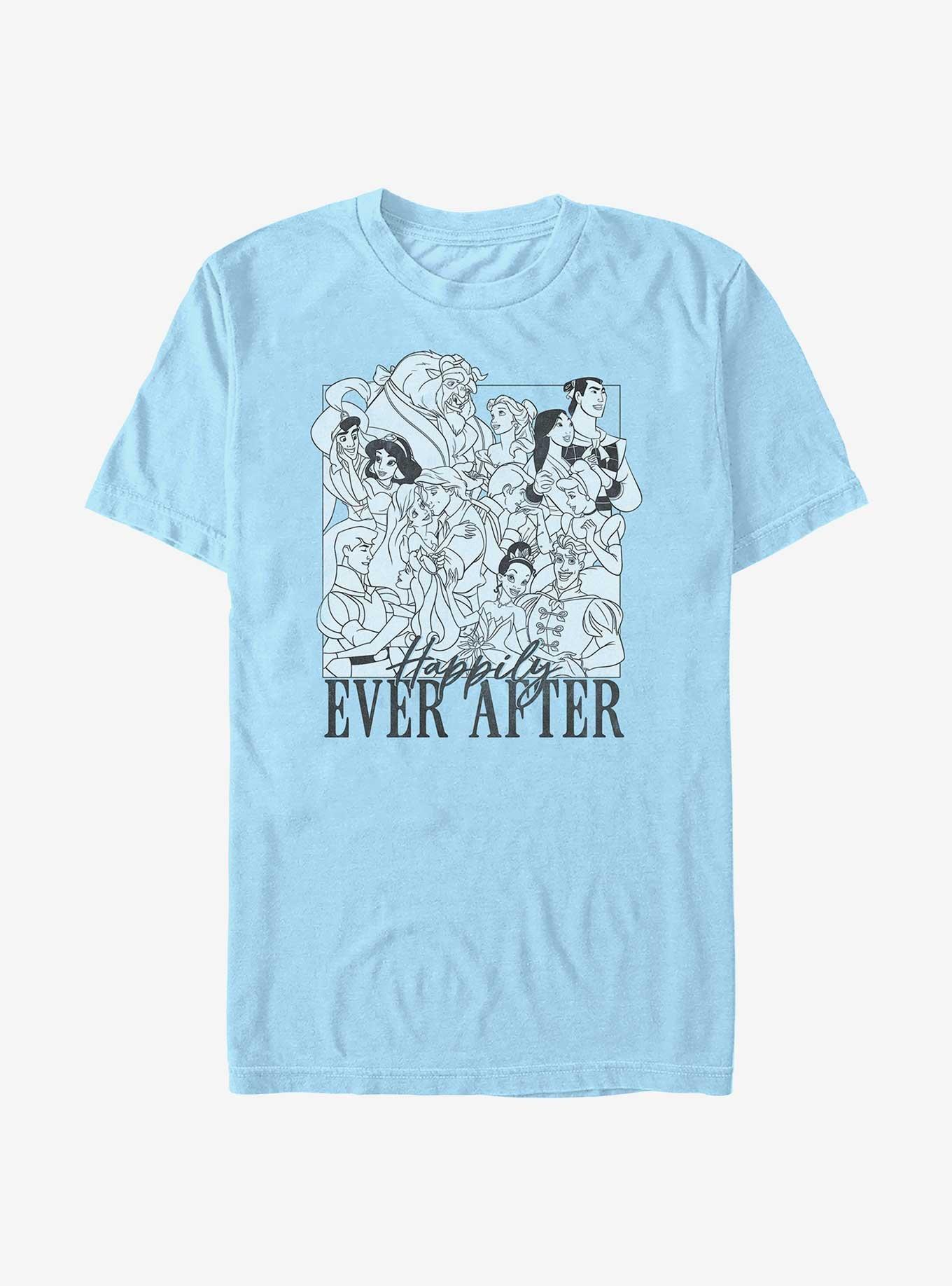 Disney Princesses Happily Ever After T-Shirt, LT BLUE, hi-res