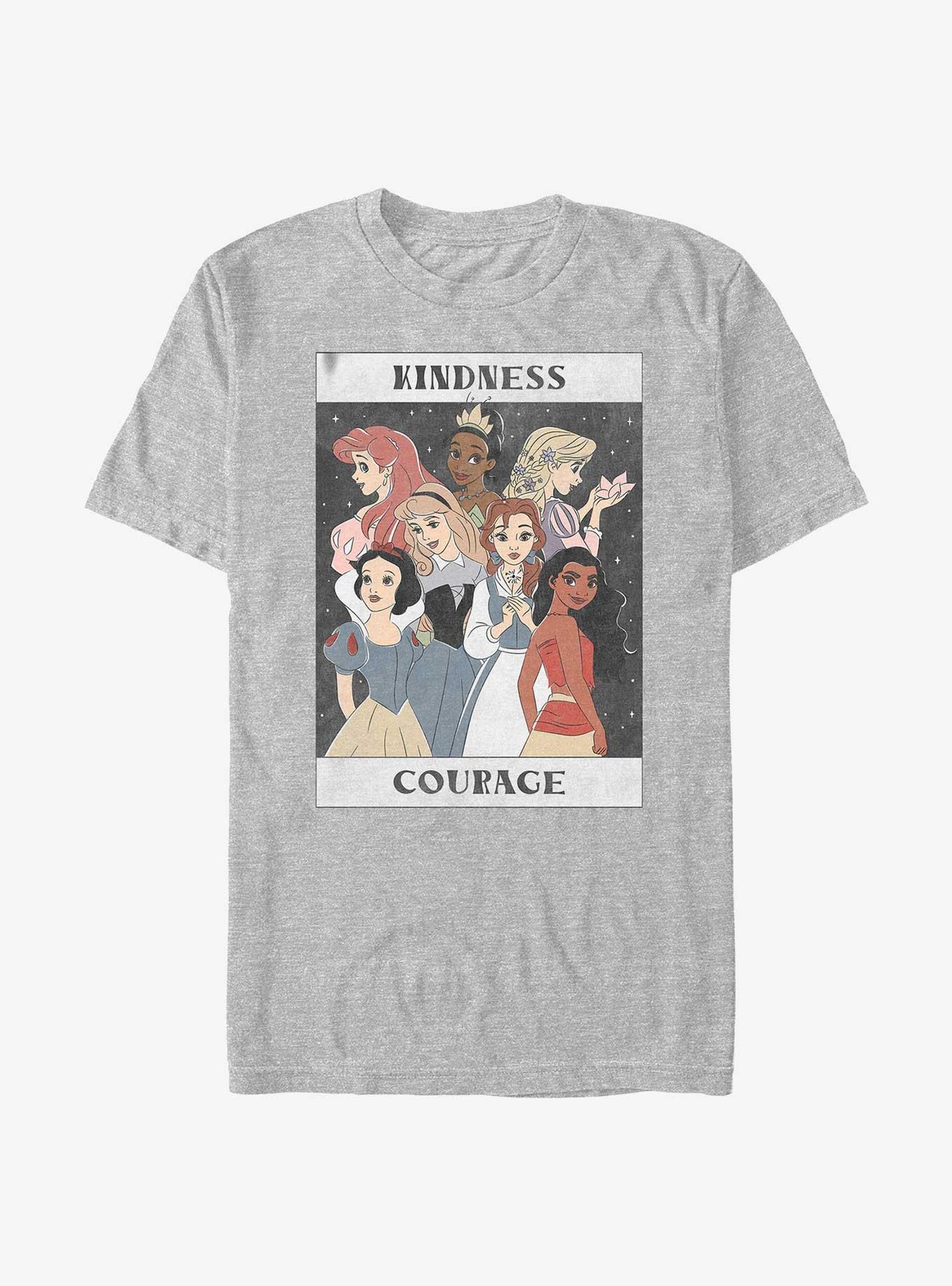 Disney Princesses Kindness And Courage T-Shirt, ATH HTR, hi-res