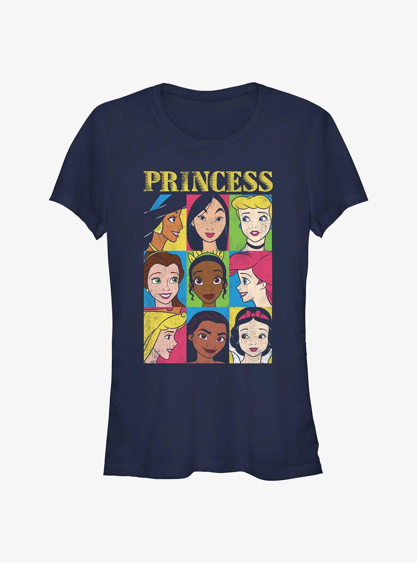 Disney Princesses Nine Box Squares Girls T-Shirt, , hi-res
