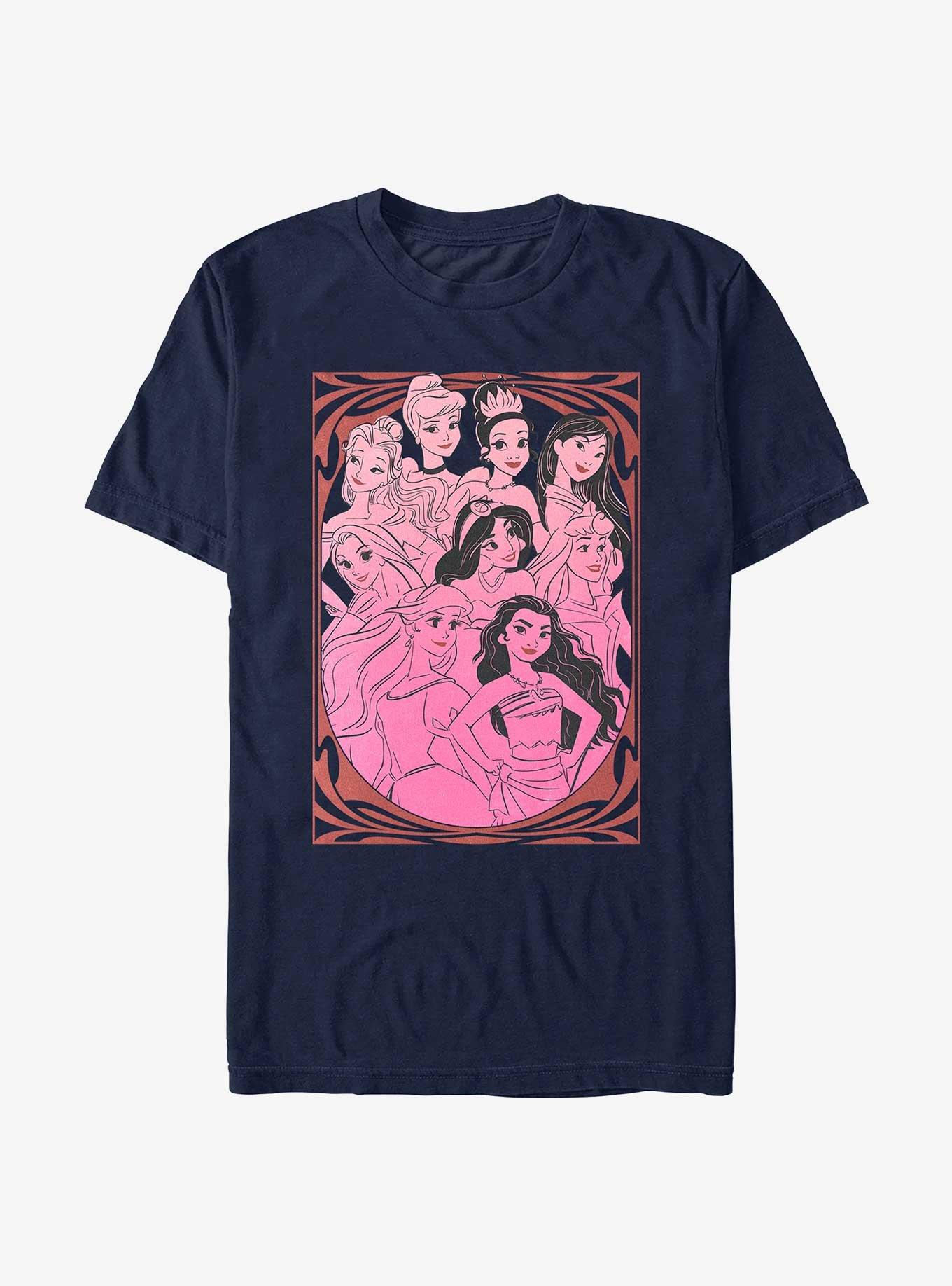 Disney Princesses Outlines Drawings T-Shirt, , hi-res