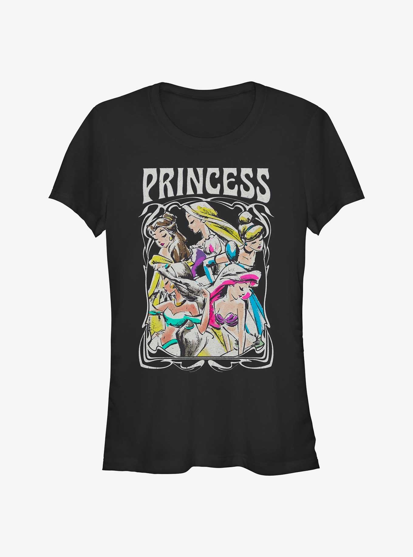 Disney Princesses Retro Style Girls T-Shirt, , hi-res