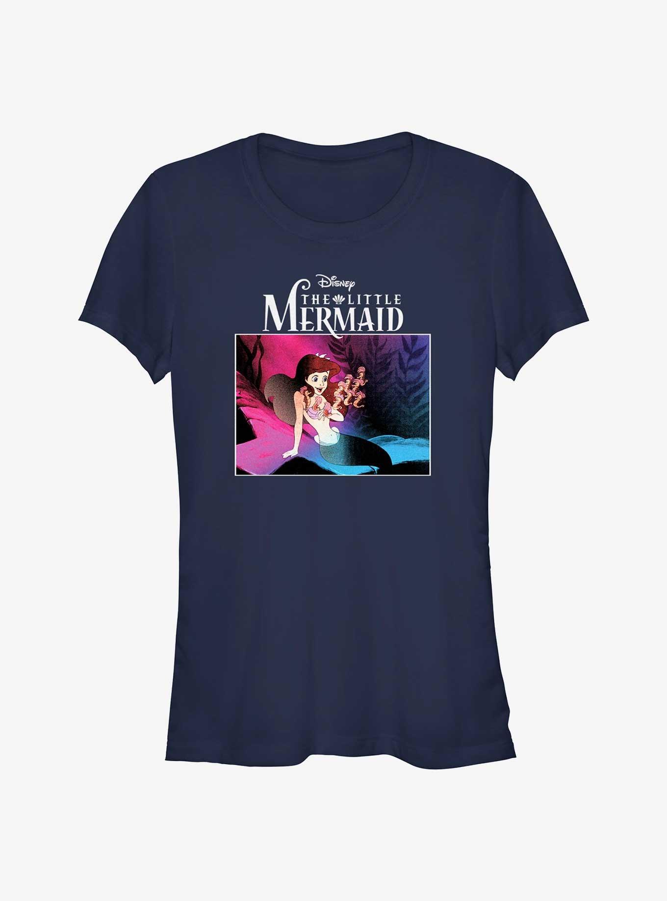 Disney The Little Mermaid Classic Poster Girls T-Shirt, , hi-res