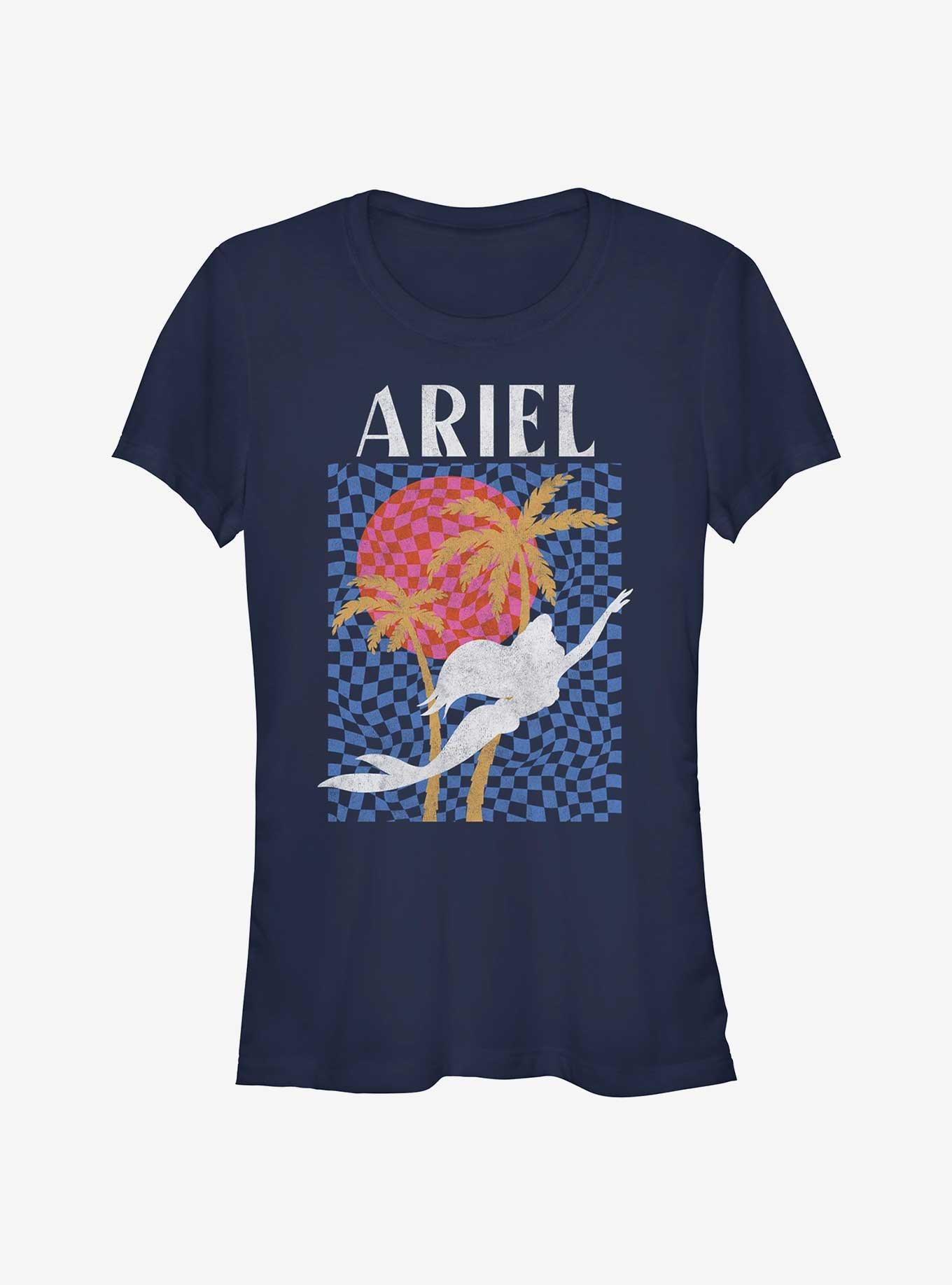 Disney The Little Mermaid Ariel Quirky Silhouette Girls T-Shirt, , hi-res