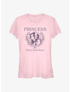 Disney Princesses Follow Your Heart Crest Girls T-Shirt, , hi-res