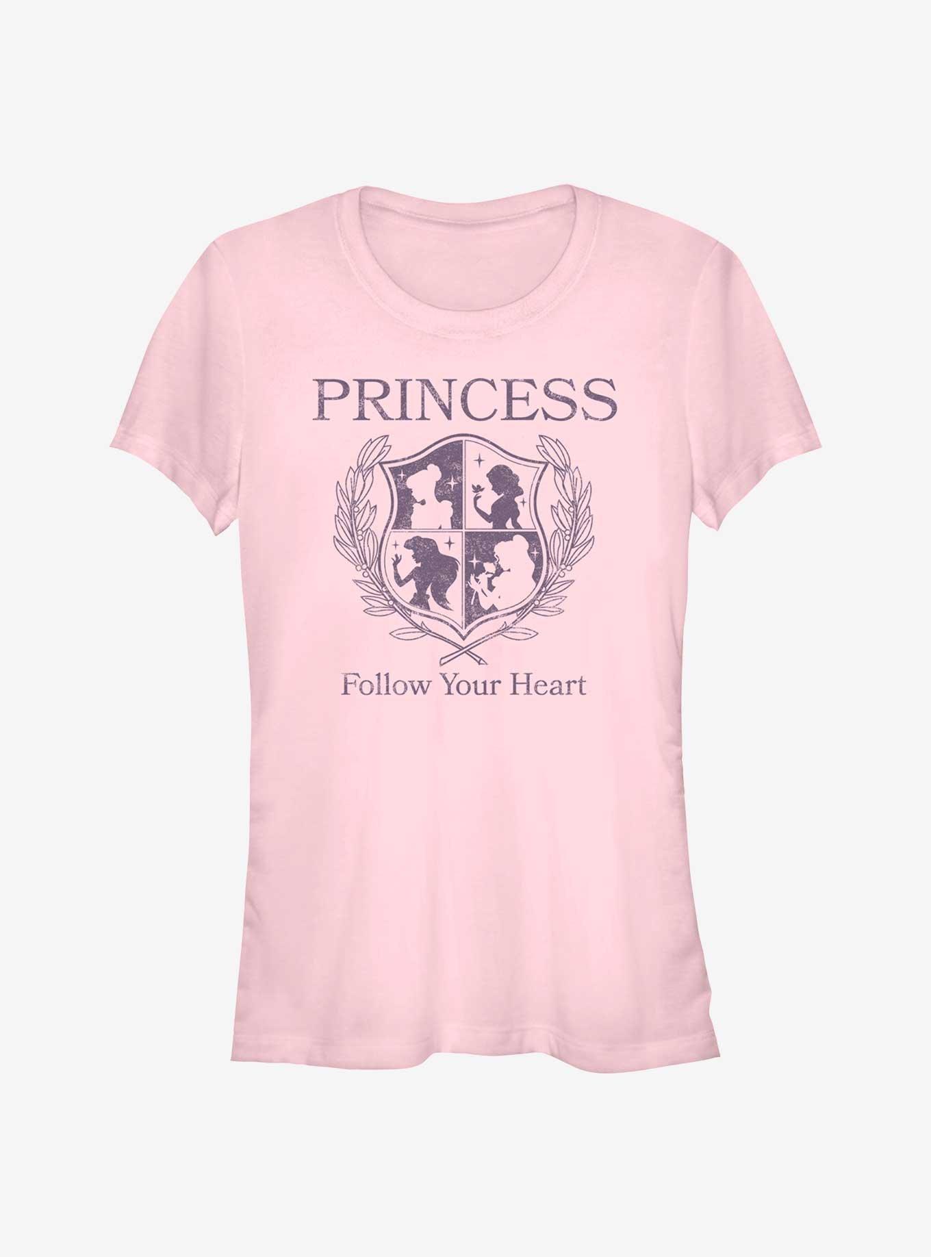 Disney Princesses Follow Your Heart Crest Girls T-Shirt, , hi-res
