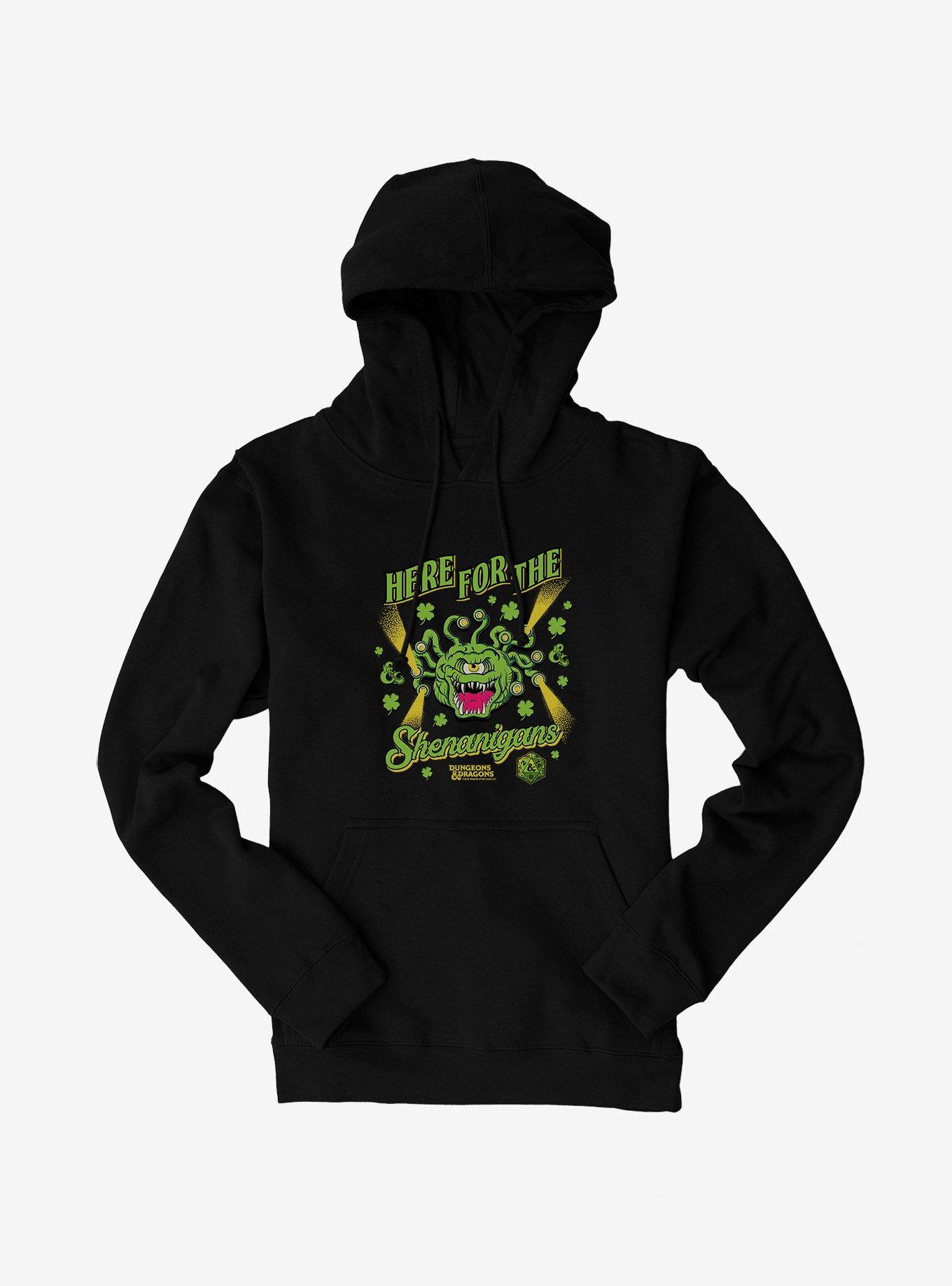 Dungeons & Dragons Here For The Shenanigans Beholder Hoodie, BLACK, hi-res