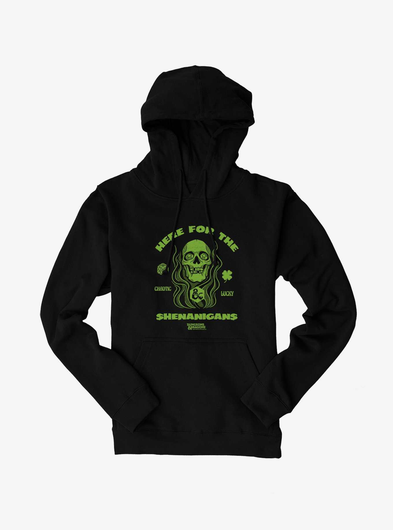 Dungeons & Dragons Here For The Shenanigans Skull Hoodie, , hi-res