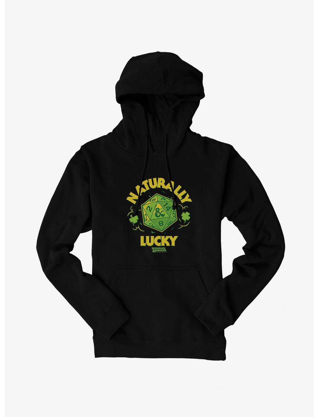 Dungeons & Dragons Naturally Lucky Dice Hoodie, BLACK, hi-res