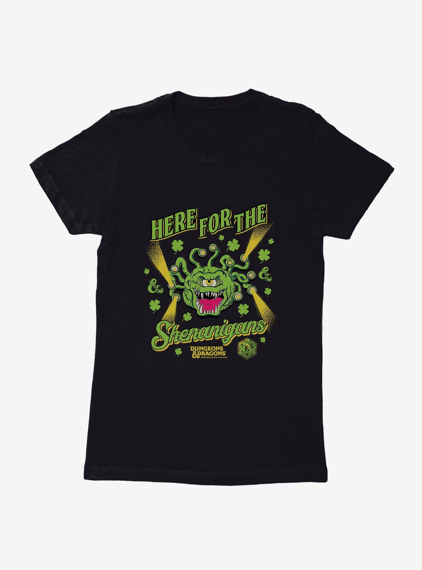 Dungeons & Dragons Here For The Shenanigans Mimic Womens T-Shirt