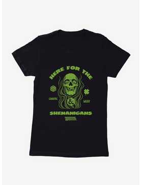 Dungeons & Dragons Here For The Shenanigans Skull Womens T-Shirt, , hi-res