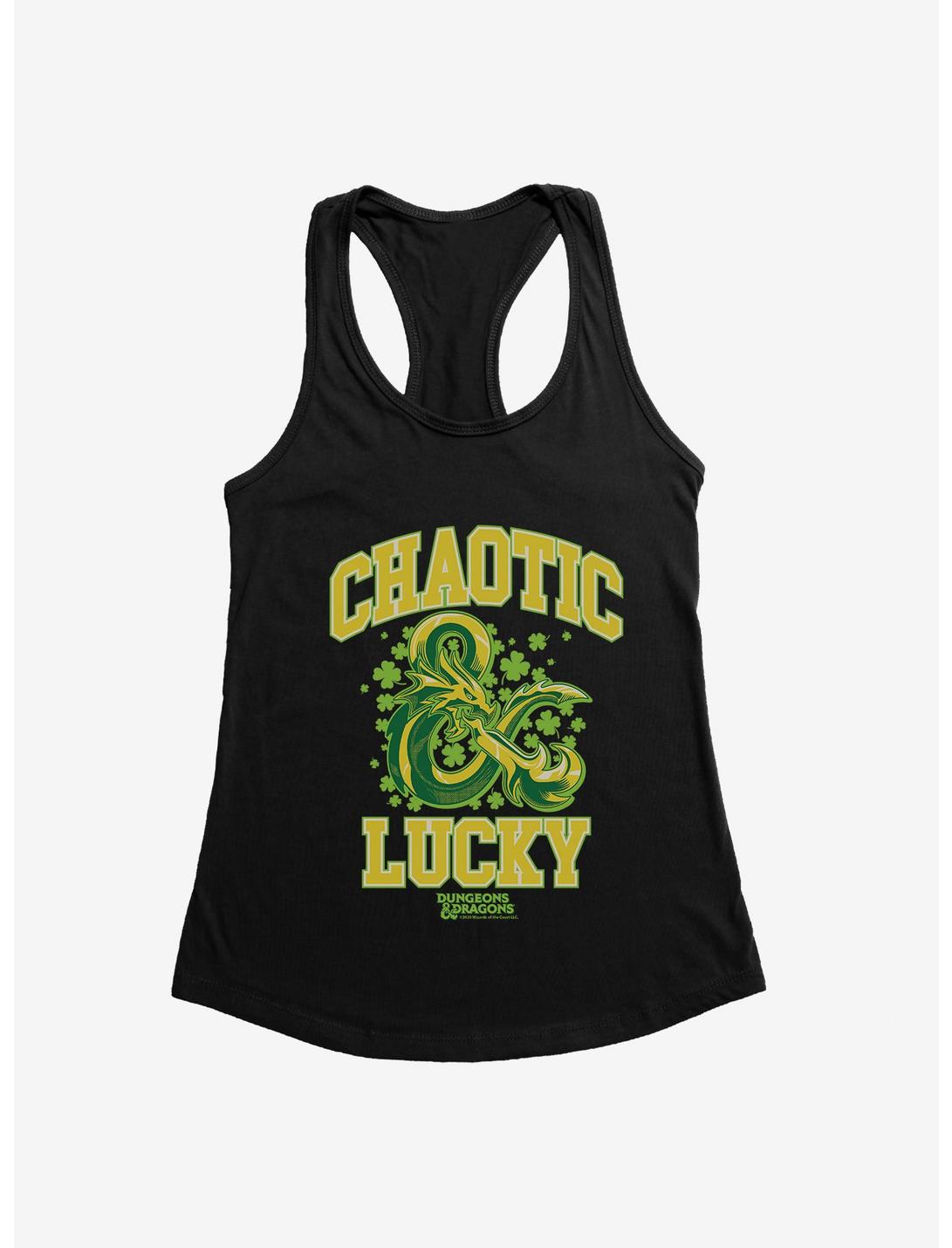 Dungeons & Dragons Chaotic And Lucky Womens Tank Top, BLACK, hi-res