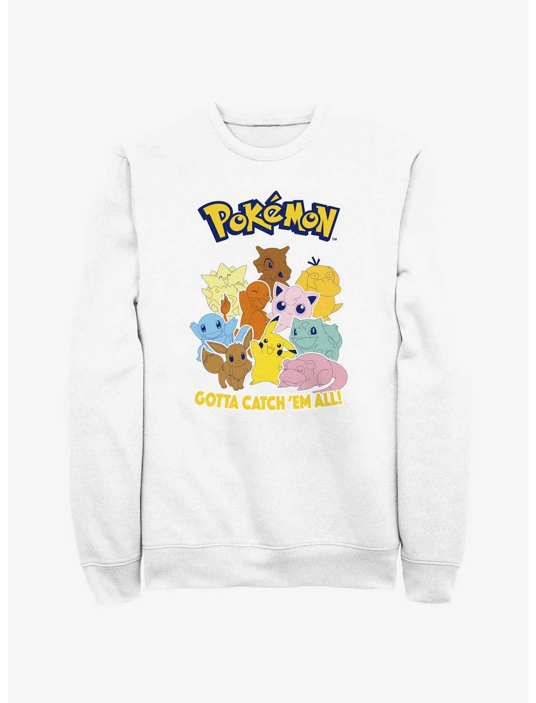 Pokemon Gotta Catch 'Em All Sweatshirt, WHITE, hi-res