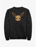 Pokemon Eevee Face Sweatshirt, BLACK, hi-res