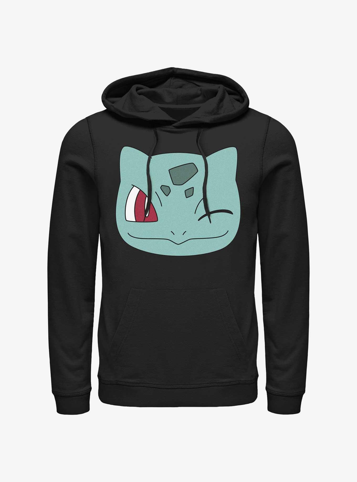 Pokemon Bulbasaur Wink Face Hoodie, , hi-res