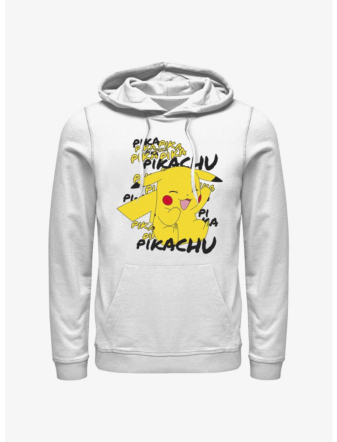 Pokemon Pikachu Laughing Hoodie, WHITE, hi-res