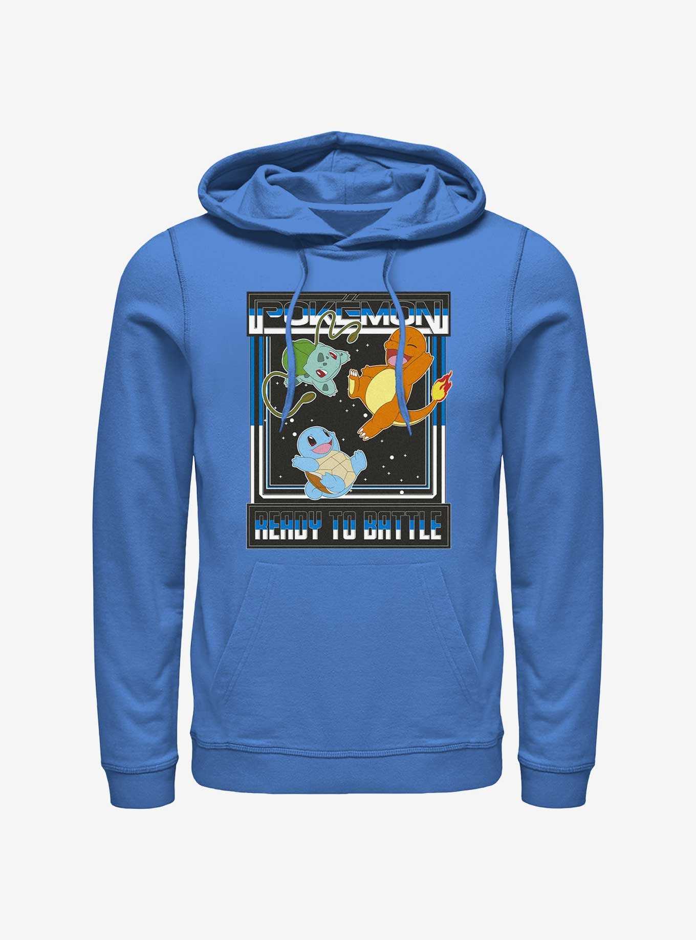 Pokemon Ready To Battle Squirtle, Bulbasaur, and Charmander Hoodie, , hi-res