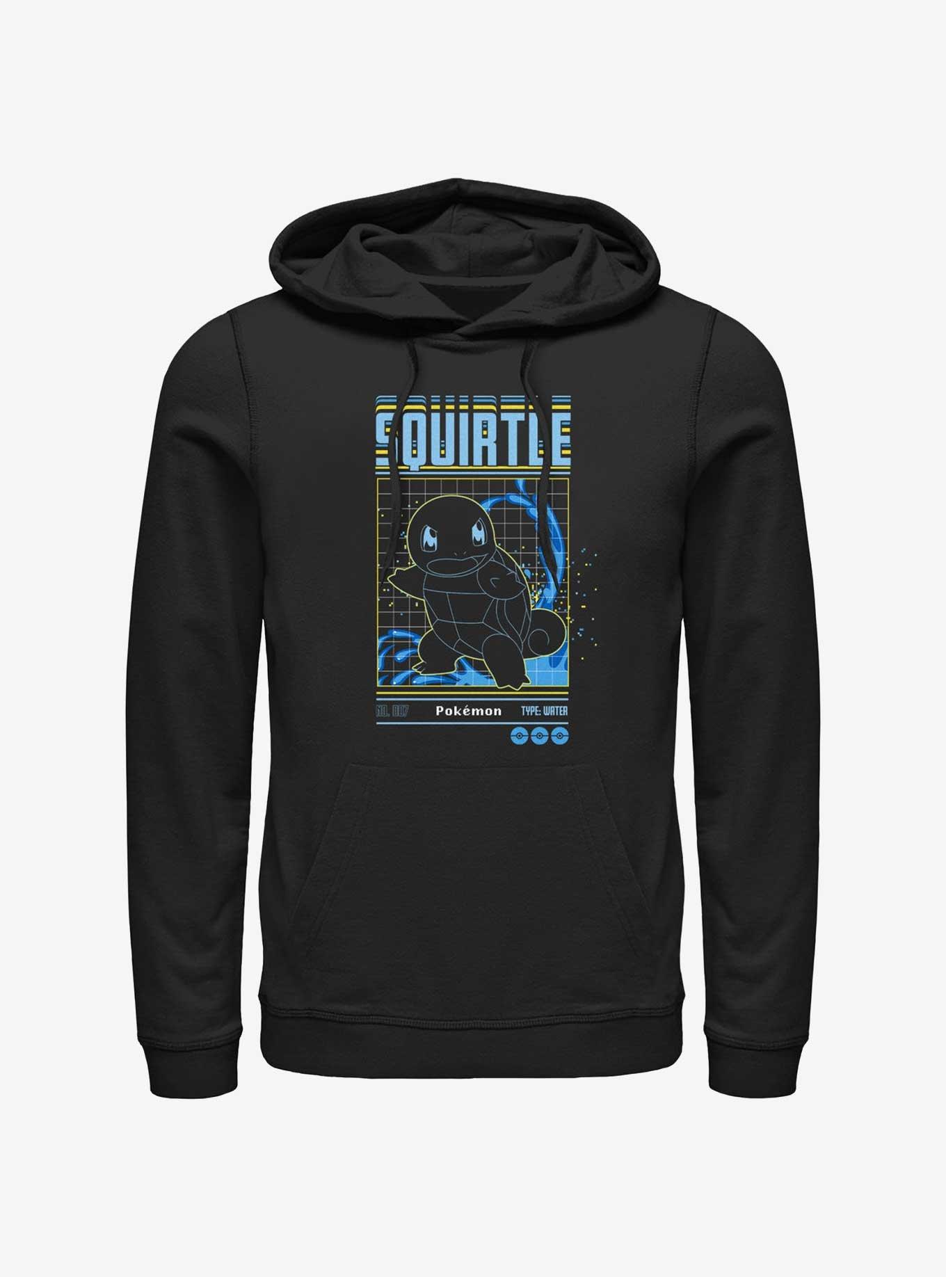 Pokemon Squirtle Grid Hoodie - BLACK | Hot Topic