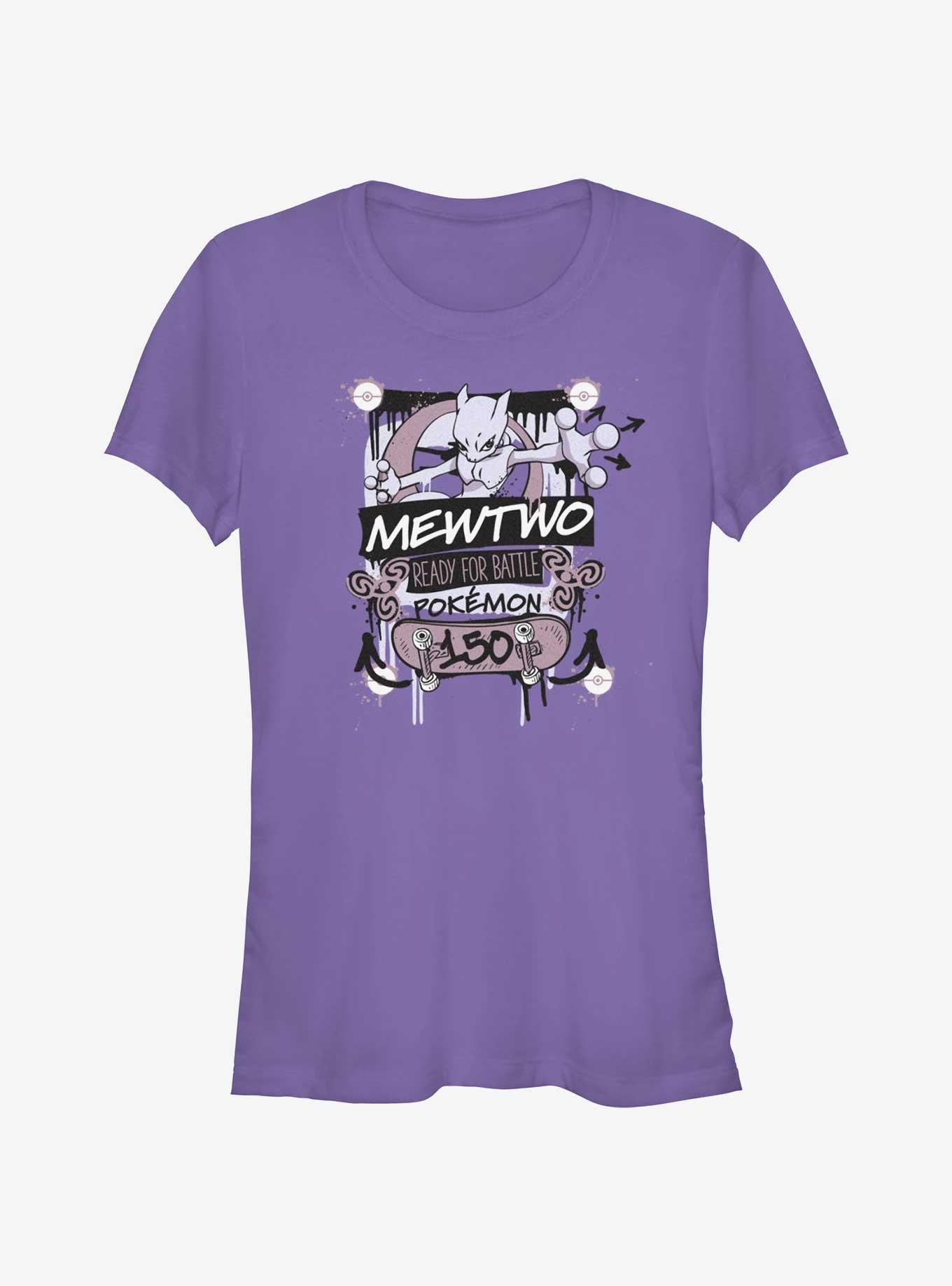 Pokemon Mewtwo Ready For Battle Girls T-Shirt, , hi-res