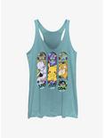 Pokemon Mewtwo, Pikachu, and Psyduck Skateboard Deck Art Girls Tank, TAHI BLUE, hi-res