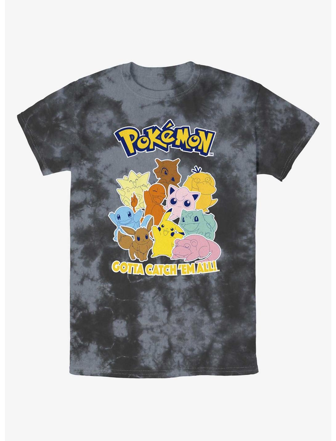 Pokemon Gotta Catch 'Em All Tie-Dye T-Shirt, BLKCHAR, hi-res