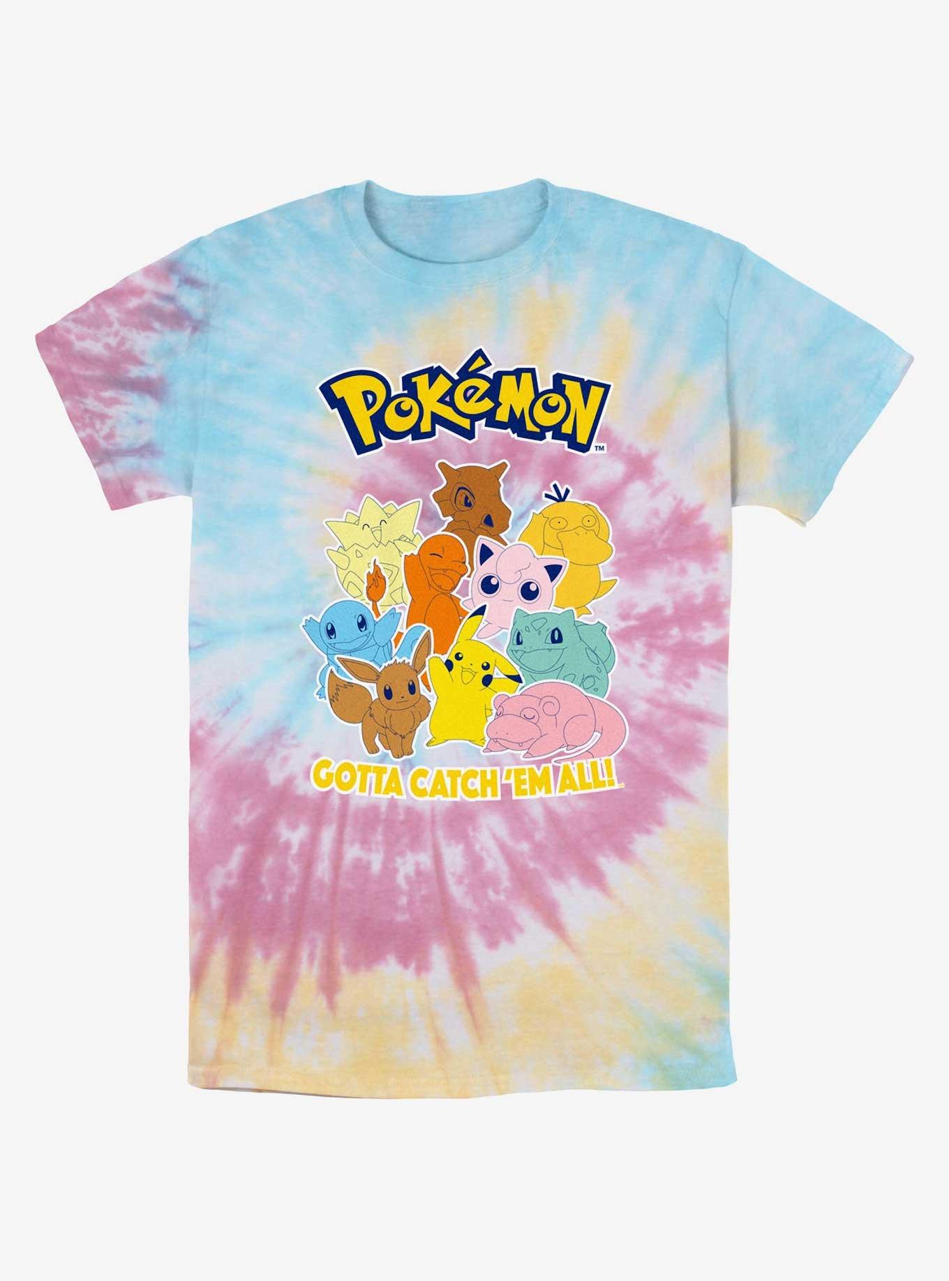 Pokemon Gotta Catch 'Em All Tie-Dye T-Shirt, BLUPNKLY, hi-res