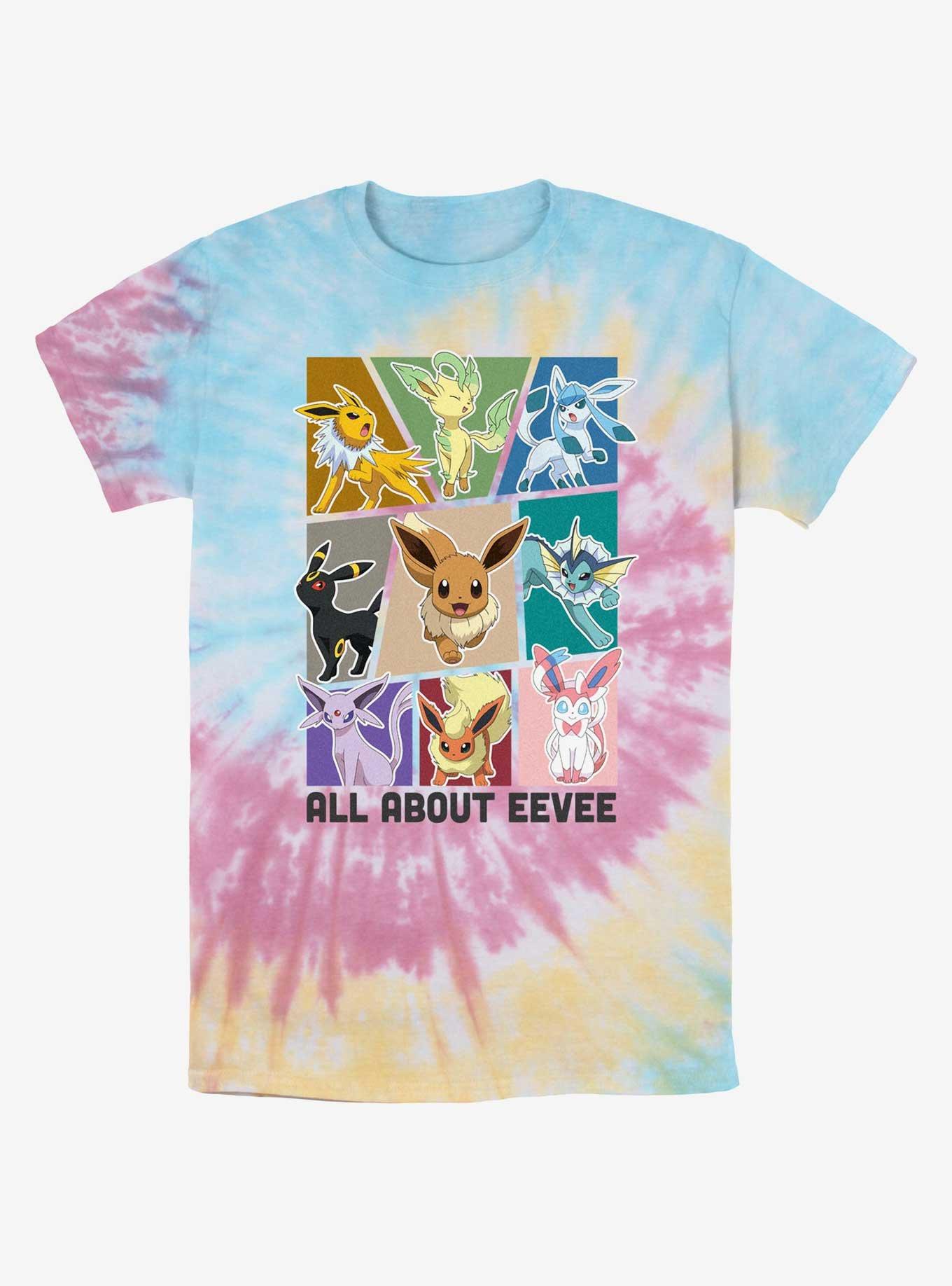 Pokemon Eeveelution Tie-Dye T-Shirt, BLUPNKLY, hi-res