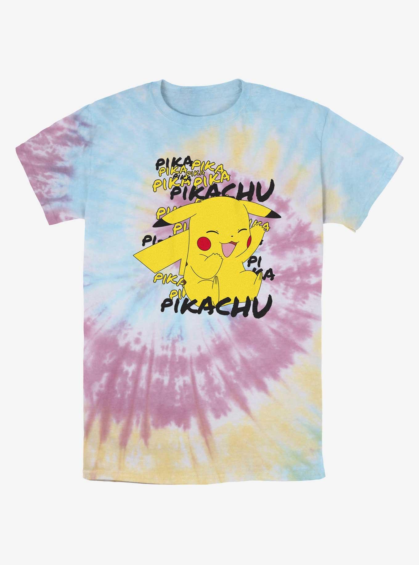 Pokemon Pikachu Laughing Tie-Dye T-Shirt